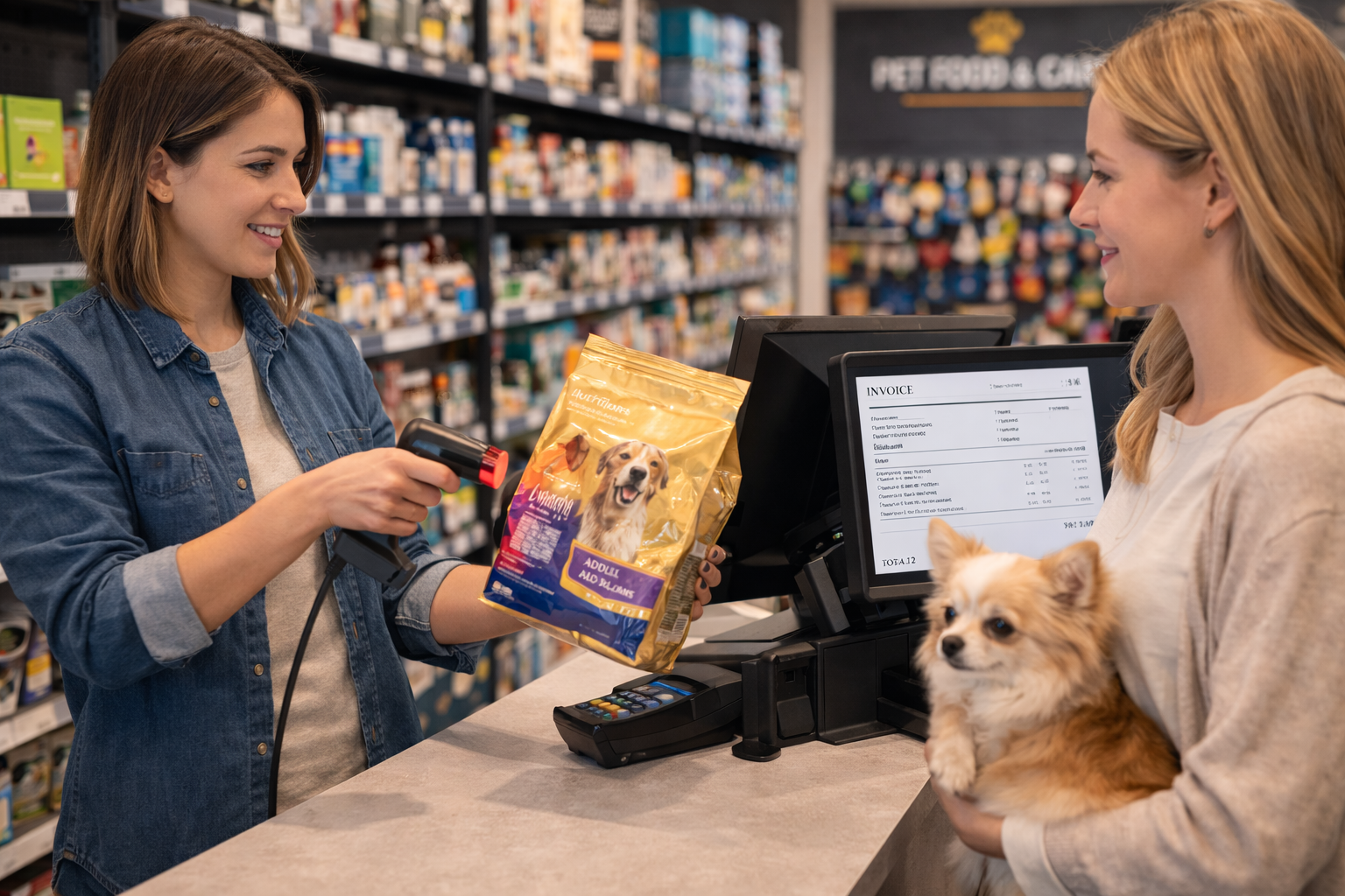 pet business owner billing product for a customer
